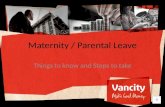 Maternity / Parental Leave