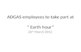 ADGAS  employees to take part  at  “ Earth hour”
