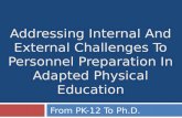 Addressing Internal And External Challenges To Personnel Preparation In Adapted Physical Education