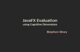 JavaFX  Evaluation using Cognitive Dimensions
