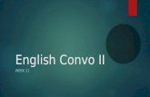 English Convo II