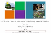 Alachua County Eastside Community Redevelopment Area Project Update and Authorization to Advertise