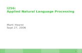 I256:  Applied Natural Language Processing