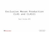 Exclusive Meson Production CLAS and CLAS11