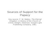 Sources of Support for the Papacy