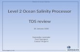 Level 2 Ocean Salinity Processor TDS review