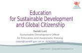 Sarah Lart Sustainable Development Officer  for Education and Awareness Raising