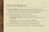The Old Regime