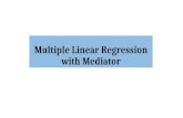 Multiple Linear Regression with Mediator