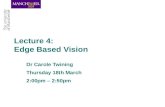 Lecture 4: Edge Based Vision