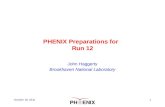 PHENIX Preparations for   Run  12