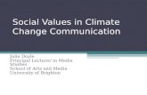 Social Values in Climate Change Communication