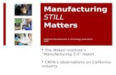 Manufacturing  STILL Matters
