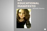 My Educational Manifesto