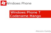 Windows Phone 7 Codename Mango