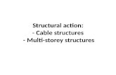 Structural action: - Cable structures -  Multi-storey structures
