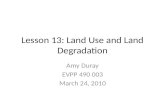 Lesson 13: Land Use and Land Degradation