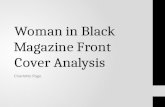 Woman in Black  Magazine Front Cover Analysis
