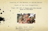 Creation of the Mothers of Quiche Nation  Death of the Four Progenitors