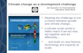 Climate change as a development challenge
