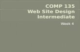 COMP 135 Web Site Design Intermediate