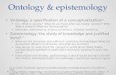 Ontology & epistemology