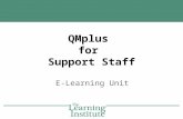 QMplus for  Support Staff