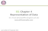 S1:  Chapter 4 Representation of Data