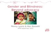 Gender and Blindness: Beyond advocacy