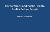 Corporations and Public Health: Profits Before People