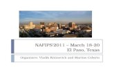 NAFIPS’2011 – March 18-20 El Paso, Texas