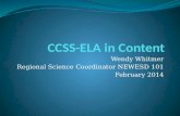 CCSS-ELA  in  Content