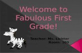 Welcome to Fabulous First Grade!