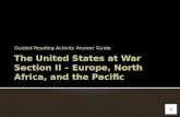 The United States at War Section II – Europe, North Africa, and the Pacific