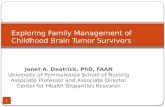 Exploring Family Management of Childhood Brain Tumor Survivors