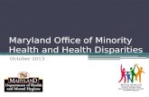 Maryland Office of Minority Health and Health Disparities