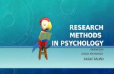 Research methods  in psychology