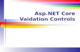Asp.NET Core Vaidation Controls