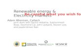 Renewable energy & Electricity markets