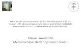 Maeve Lowery MD Memorial Sloan Kettering Cancer Center