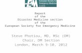 Report  of  the  Disaster  Medicine  section of  the  European  Society  for Emergency  Medicine