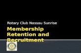 Membership  Retention and Recruitment