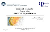 Recent Results  from the  MINOS Experiment