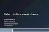 Higher-order linear dynamical systems
