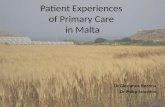 Patient Experiences  of Primary Care  in Malta