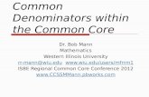 Common Denominators within the Common Core