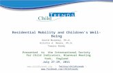 Residential Mobility and Children’s Well-Being