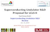 Superconducting Undulator R&D Proposal for LCLS-II