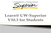 Learn@ UW-Superior V10.3  f or Students