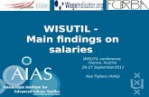 WISUTIL -  Main findings on salaries